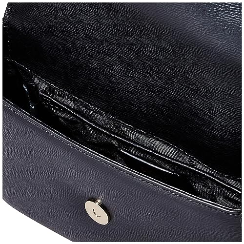 DKNY Women's Black/Gold Flap Crossbody Bag, Medium