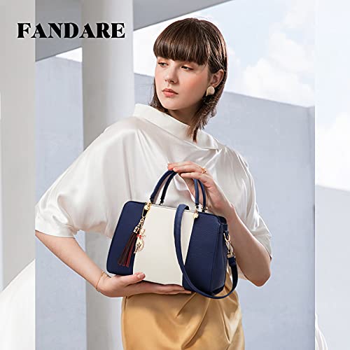 FANDARE Blue Designer Handbags for Women - Elegant & Waterproof
