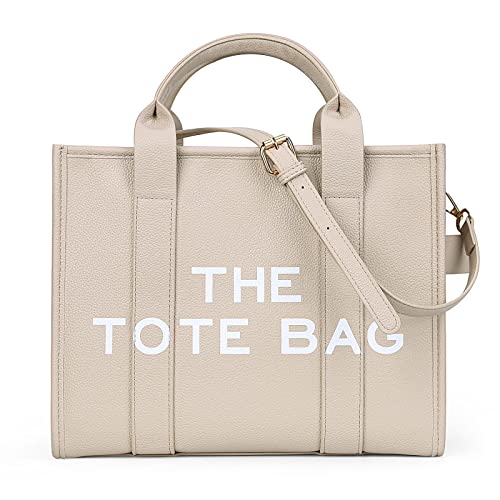 Stylish Women's PU Leather Tote Bag - Work & School