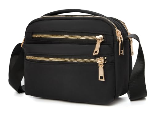 Ecohaso Women Cross Body Bag, Multi Pocket Waterproof Handbag