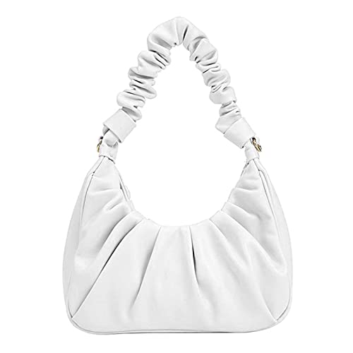 ECOTISH Damen PU Leder Handtasche (Weiß)