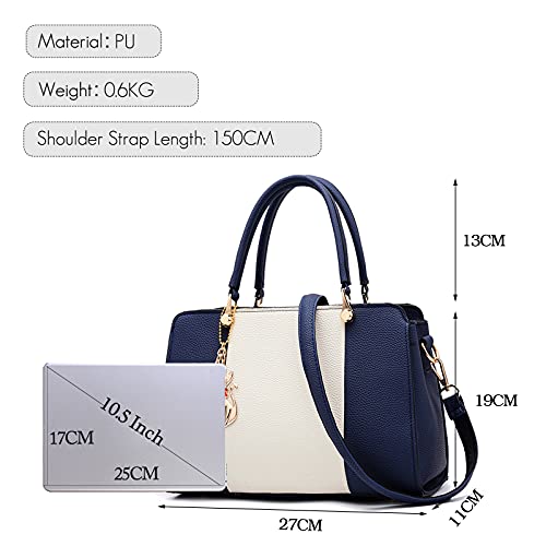 FANDARE Blue Designer Handbags for Women - Elegant & Waterproof