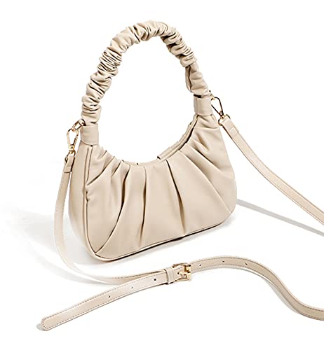 ECOTISH Damen PU Leder Handtasche (Weiß)