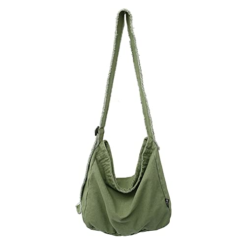 Canvas Shoulder Bag Large Hobo Crossbody Denim Tote