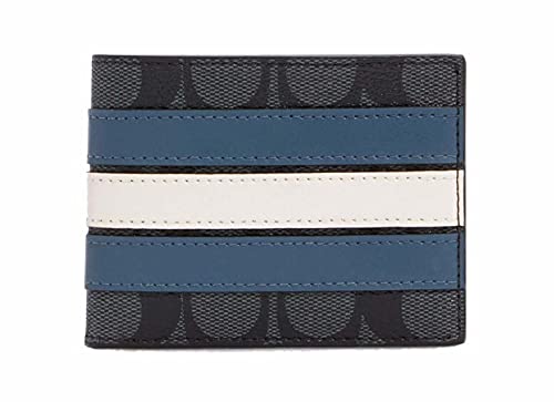 COACH Men's Varsity Striped Canvas 3-In-1 Wallet