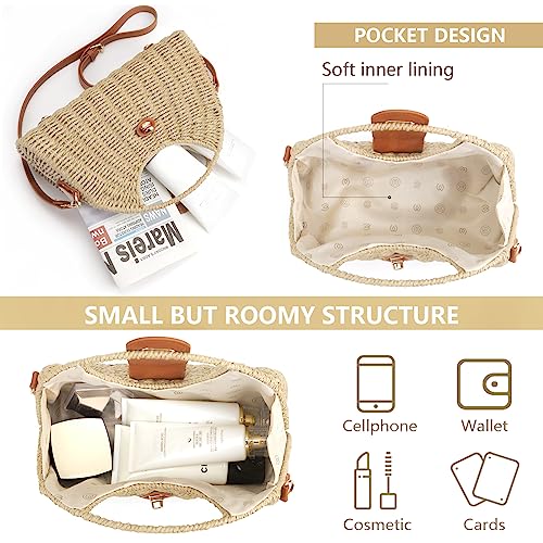 Designer straw shoulder bag for women, beach tote