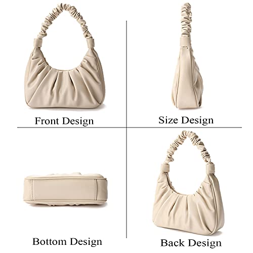 ECOTISH Damen PU Leder Handtasche (Weiß)