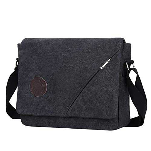 Eshow Canvas Laptop Messenger Bag for Men Women