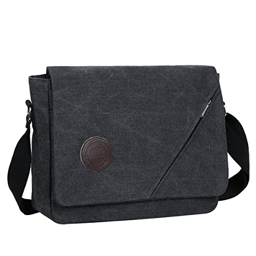 Eshow Canvas Laptop Messenger Bag for Men Women