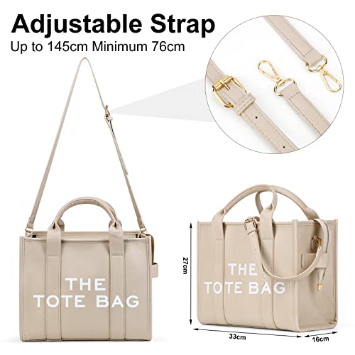 Stylish Women's PU Leather Tote Bag - Work & School