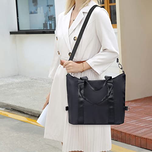dobsechs Women's Black Waterproof Designer Tote Bag