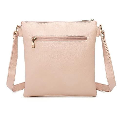 Craze London Women's Trendy Messenger Shoulder Bag (Sidestrip White)