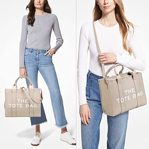 Stylish Women's PU Leather Tote Bag - Work & School