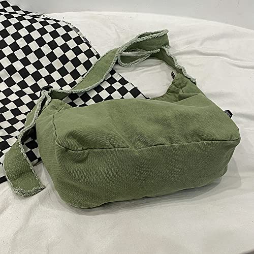 Canvas Shoulder Bag Large Hobo Crossbody Denim Tote