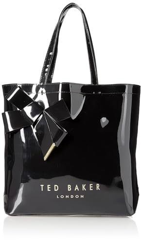Ted Baker Nikicon Vinyl Bow Shopper, Black