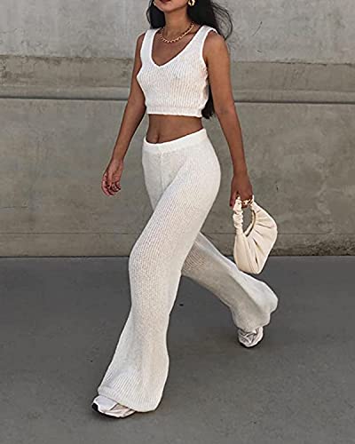 ECOTISH Damen PU Leder Handtasche (Weiß)