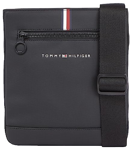Tommy Hilfiger Men's Essential Mini Crossover, Black