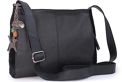Designer Leather Crossbody Bag - Kindle/Tablet - CHARLOTTE