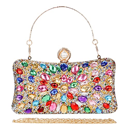 Sparkly Rhinestone Crystal Glitter Clutch for Wedding Party