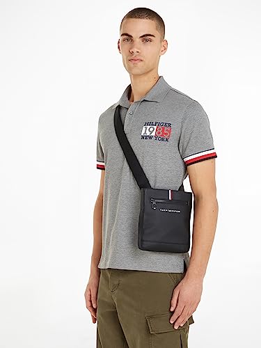 Tommy Hilfiger Men's Essential Mini Crossover, Black