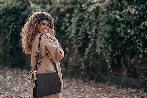 Designer Leather Crossbody Bag - Kindle/Tablet - CHARLOTTE