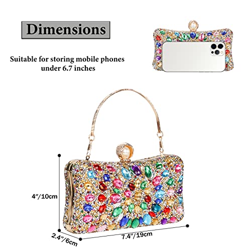Sparkly Rhinestone Crystal Glitter Clutch for Wedding Party
