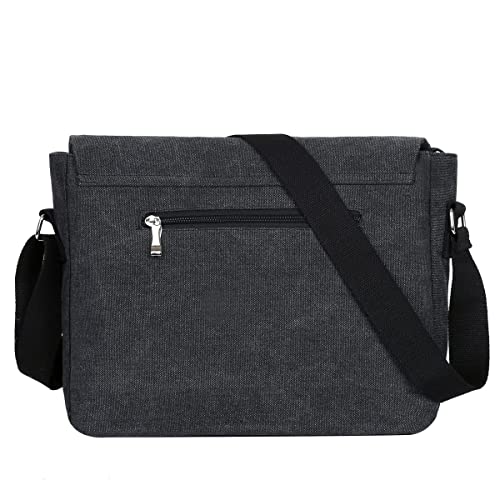Eshow Canvas Laptop Messenger Bag for Men Women