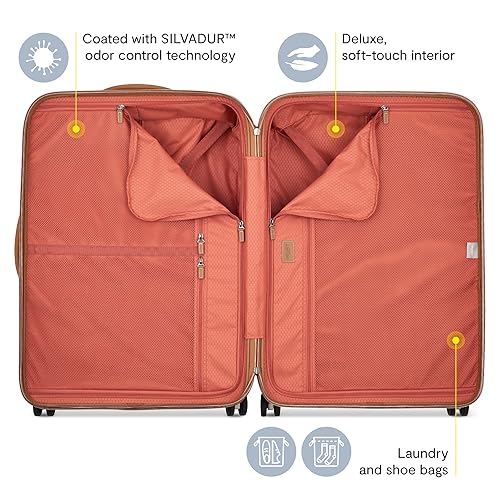 Delsey Paris Chatelet Hardshell Carry-on, Chocolate Brown
