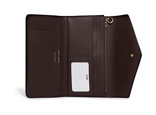 COACH Signature Leather Envelope Wallet with Floral Print