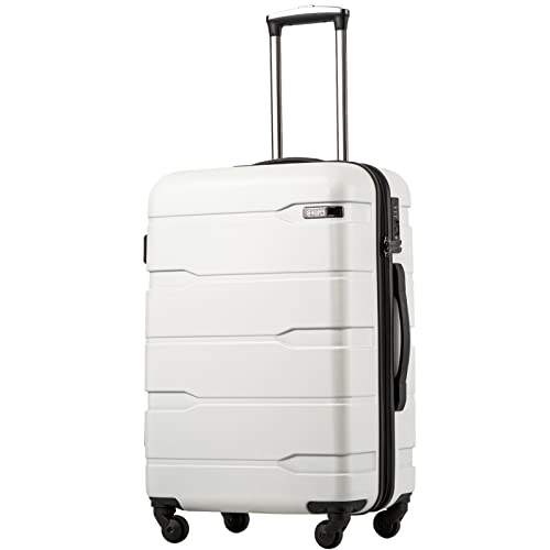 Coolife Luggage Expandable Suitcase PC+ABS Spinner TSA Lock