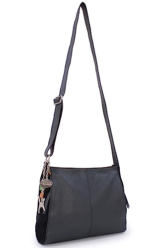 Designer Leather Crossbody Bag - Kindle/Tablet - CHARLOTTE