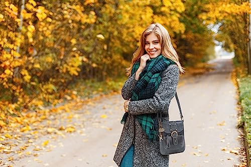 Catwalk Collection Handbags - Small Distressed Leather Crossbody