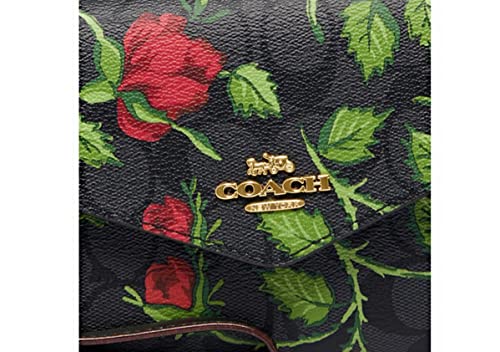 COACH Signature Leather Envelope Wallet with Floral Print