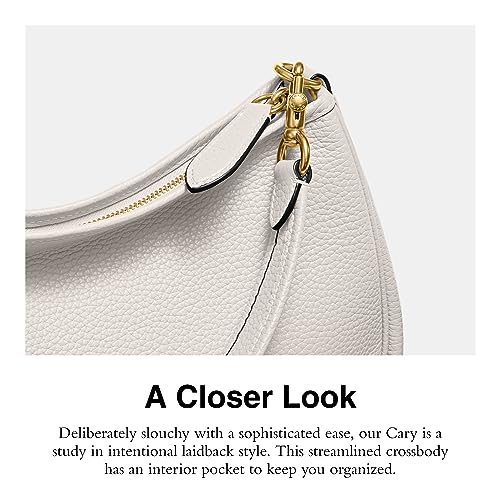 COACH Soft Pebble Leather Cary Crossbody Bag - Chalk