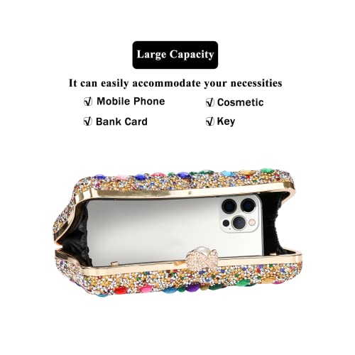 Sparkly Rhinestone Crystal Glitter Clutch for Wedding Party