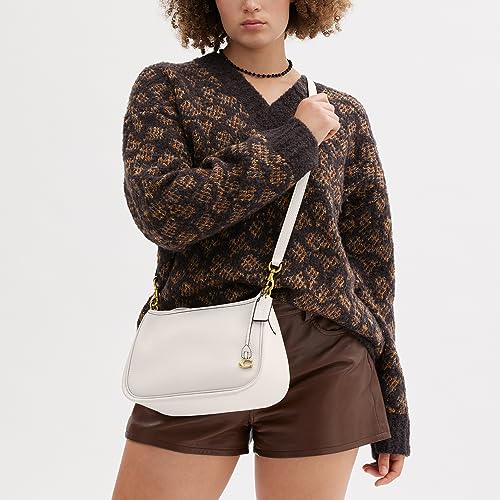 COACH Soft Pebble Leather Cary Crossbody Bag - Chalk