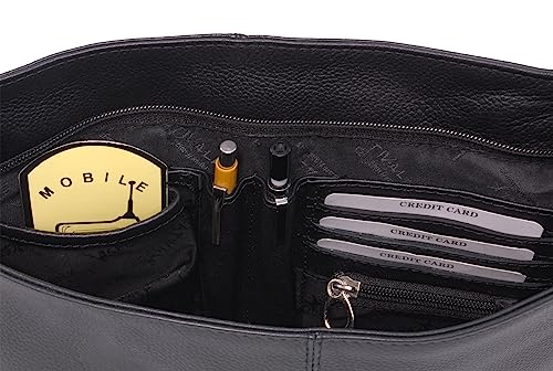 Designer Leather Crossbody Bag - Kindle/Tablet - CHARLOTTE