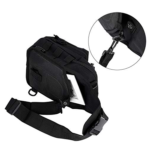 Men's Canvas Sling Bag: Compact Chest Backpack