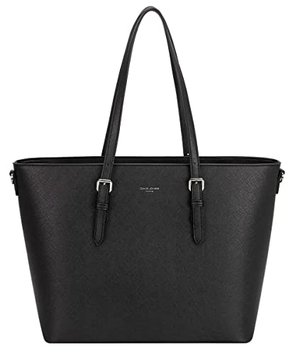 Black Designer Shoulder Tote Bag - Work Handbag