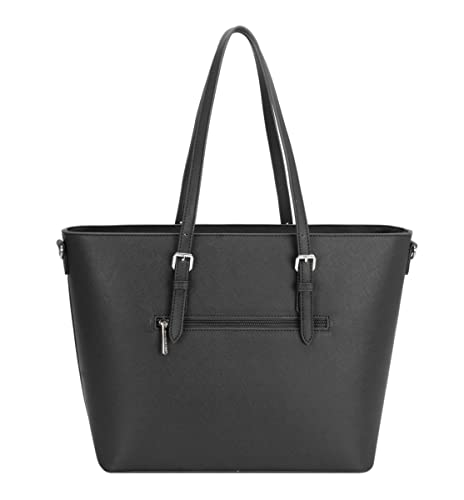 Black Designer Shoulder Tote Bag - Work Handbag