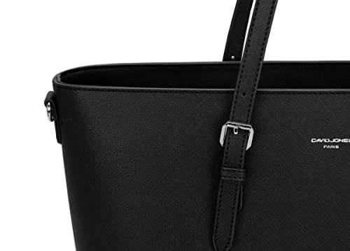 Black Designer Shoulder Tote Bag - Work Handbag