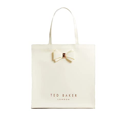Ted Baker Alacon Plain Bow Large Icon Bag Tote, Ivory