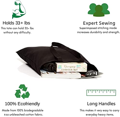 Reusable eco-friendly designer canvas tote bags