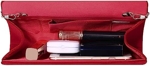 Sparkling Red Clutch Bag for Wedding or Party