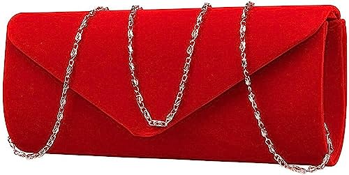 Sparkling Red Clutch Bag for Wedding or Party