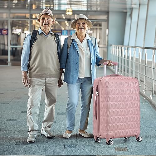 Rose Gold ABS Hardside Trolley Set, 24