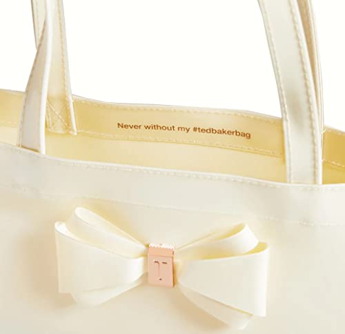 Ted Baker Alacon Plain Bow Large Icon Bag Tote, Ivory
