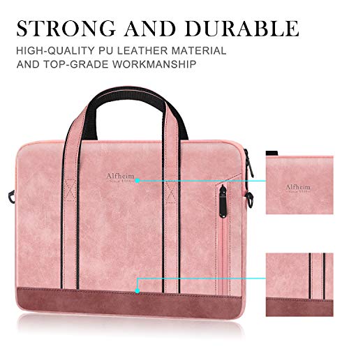 Alfheim Waterproof Leather Laptop Bag for Women/Men/ Business