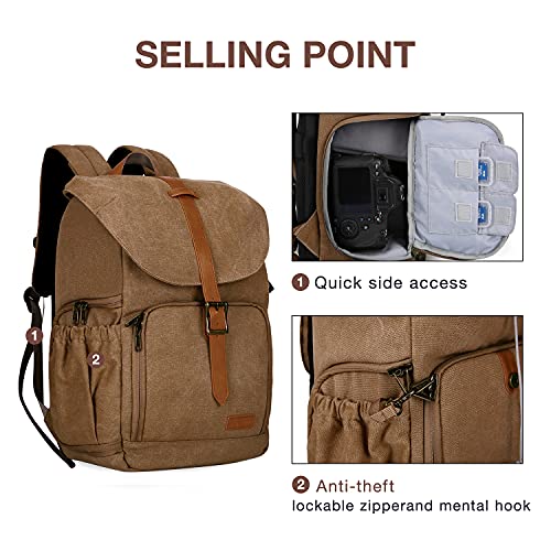Bagsmart DSLR Camera Backpack with Rain Cover