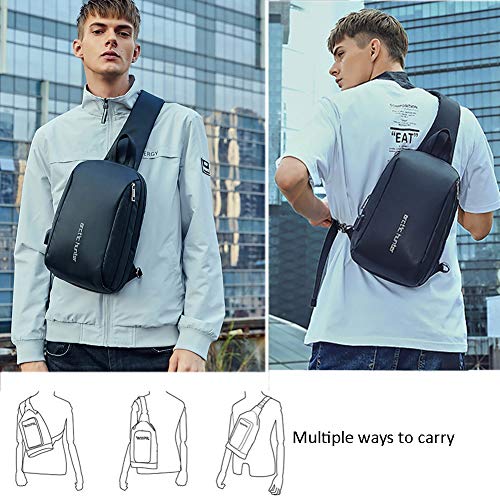 Arctic Hunter Men's USB Crossbody Sling Bag
